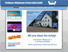 Tablet Screenshot of hinkelmann-polstermoebel.de